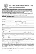 NSW Firearms Minors Permit Application